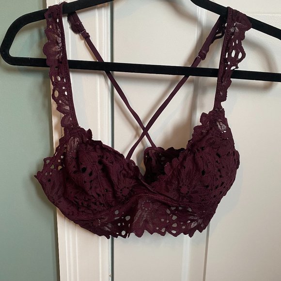 Burgundy Aerie Bralette - Picture 1 of 2